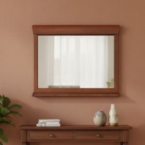 Specchiera Venere con cornice in legno noce