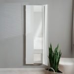 Specchio da parete Glasgow con ante laterali richiudibili colore bianco