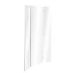 Specchio da parete Glasgow con ante laterali richiudibili colore bianco