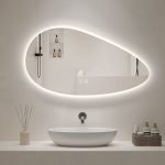 Specchio smart ovale YJ-1024 con illuminazione a LED e funzione anti-appannamento 60x90 cm.