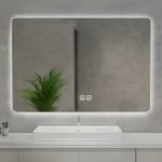 Specchio smart rettangolare YJ-70120A con retroilluminazione 70x120 cm.