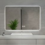 Specchio smart rettangolare YJ-70120A con retroilluminazione 70x120 cm.