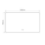 Specchio smart rettangolare YJ-70120A con retroilluminazione 70x120 cm.