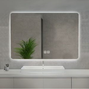 Specchio smart rettangolare YJ-70120A con retroilluminazione 70x120 cm.