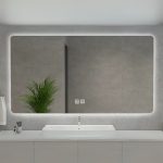 Specchio smart rettangolare YJ-70180A con retroilluminazione 70x180 cm.