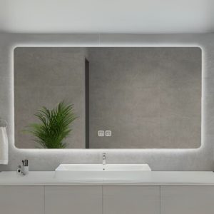 Specchio smart rettangolare YJ-70180A con retroilluminazione 70x180 cm.