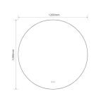 Specchio smart rotondo YJ-120A diametro 120 cm.