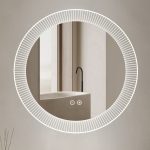 Specchio smart rotondo YJ-3001-60 con funzione anti appannamento diametro 60 cm.
