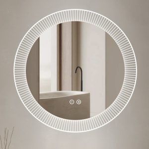 Specchio smart rotondo YJ-3001-60 con funzione anti appannamento diametro 60 cm.