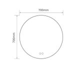 Specchio smart rotondo YJ-70A diametro 70 cm.