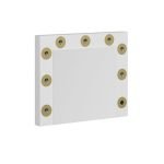 Specchio trucco Armin colore bianco con luci LED lampadine non incluse