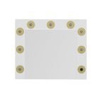 Specchio trucco Armin colore bianco con luci LED lampadine non incluse