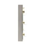 Specchio trucco Armin colore bianco con luci LED lampadine non incluse