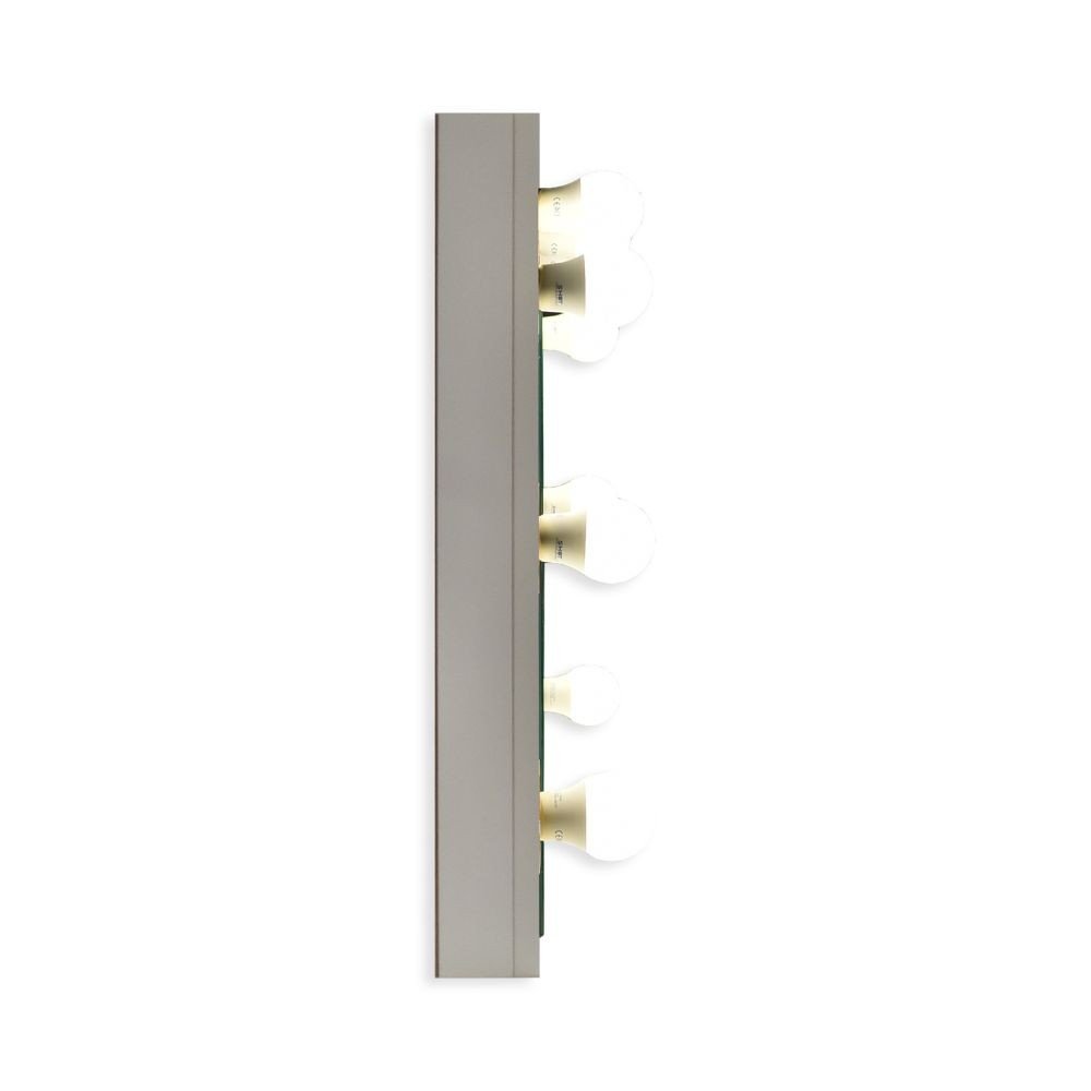 Specchio trucco Armin colore bianco con luci LED lampadine non incluse