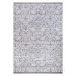Tappeto antiscivolo Ada grigio superficie lucida 120x180