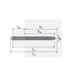 Tassello KSA08100 espansione a nodo Ø8X100 vite torx Made in Italy