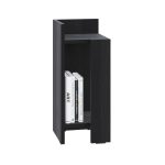 Tavolino comodino di design Elos 27x25x60h colore nero sinistro