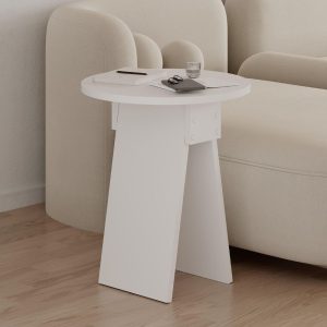 Tavolino da salotto Chen 50x42x23.4 cm. colore bianco