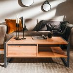 Tavolino da salotto Denver 55 L100xP55XH40 quercia antracite