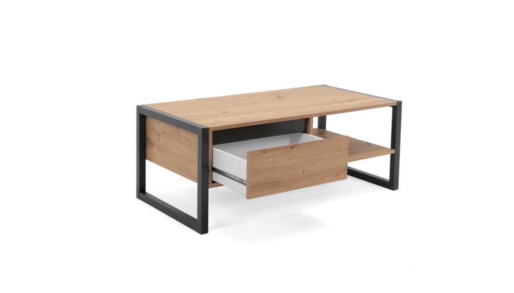 Tavolino da salotto Denver 55 L100xP55XH40 quercia antracite