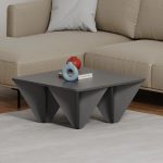 Tavolino da salotto Diamond quadrato antracite