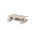 Tavolino da salotto Mansu cashmere doppio ripiano