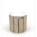 Tavolino da salotto impilabile Nido Hansel rovere bianco