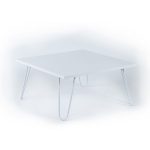 Tavolino da salotto quadrato bianco Illia 60x60 MT190403