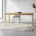 Tavolo Dori in legno colore rovere H 73x140x80 cm.