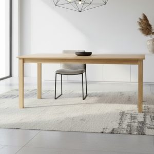 Tavolo Dori in legno colore rovere H 73x140x80 cm.