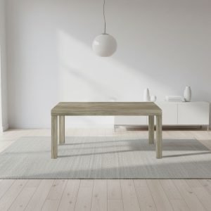 Tavolo Imab Piana T07 in larice grigio con 2 allunghe 140x90x75H cm.