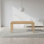 Tavolo Imab Piana T07 in rovere mielato con 2 allunghe 160x90x74.6 H cm.