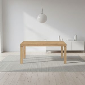 Tavolo Imab Piana T07 in rovere mielato con 2 allunghe 160x90x74.6 H cm.