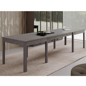 Tavolo Super4 160x90 allungabile a 320 cm cemento
