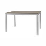 Tavolo allungabile 120x80 struttura alluminio e piano larice grigio Monster