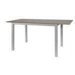 Tavolo allungabile 120x80 struttura alluminio e piano larice grigio Monster