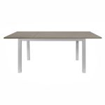 Tavolo allungabile 120x80 struttura alluminio e piano larice grigio Monster