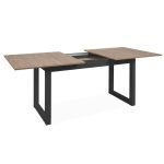 Tavolo allungabile Austin 80A piano colore legno e gambe antracite