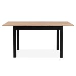Tavolo allungabile Coburg 120 colore rovere con gambe nere