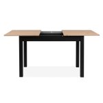 Tavolo allungabile Coburg 120 colore rovere con gambe nere