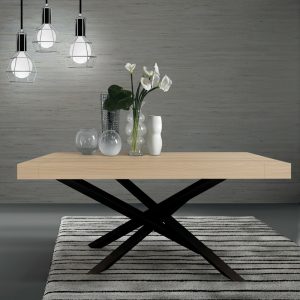 Tavolo allungabile Iron Gondar 160x90 olmo