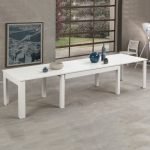 Tavolo allungabile Lipsia 160x90 in bianco frassinato