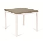 Tavolo allungabile Monster 90x90 colore bianco e piano larice grigio