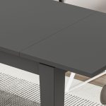 Tavolo allungabile Tolmen antracite 140x80 cm
