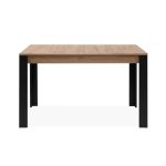 Tavolo allungabile Tolosa 80B colore rovere e gambe nere 150x75x80 cm.