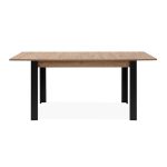 Tavolo allungabile Tolosa 80B colore rovere e gambe nere 150x75x80 cm.