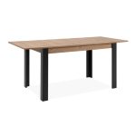 Tavolo allungabile Tolosa 80B colore rovere e gambe nere 150x75x80 cm.