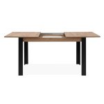 Tavolo allungabile Tolosa 80B colore rovere e gambe nere 150x75x80 cm.