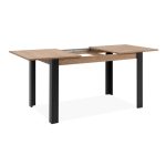 Tavolo allungabile Tolosa 80B colore rovere e gambe nere 150x75x80 cm.