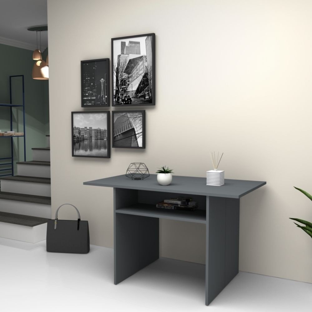 Tavolo consolle ripiegabile Ikebana cemento 120x35